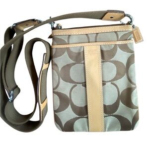 Vintage Coach Signature Swingpack Crossbody